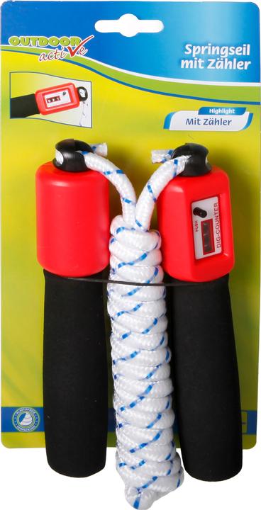 Actual product image Outdoor Active OA skipping rope with counter, L.235cm, red (235 cm)