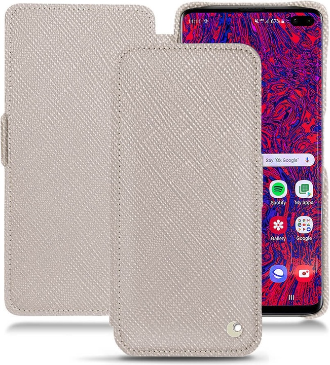 Actual product image Noreve Leather case horizontal (Samsung Galaxy S10+)