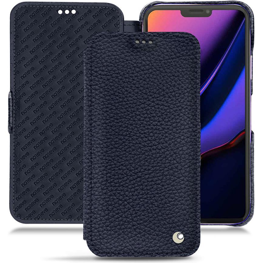Noreve Lederschutzhülle horizontal (Apple iPhone 11 Pro), Smartphone Hülle, Violett