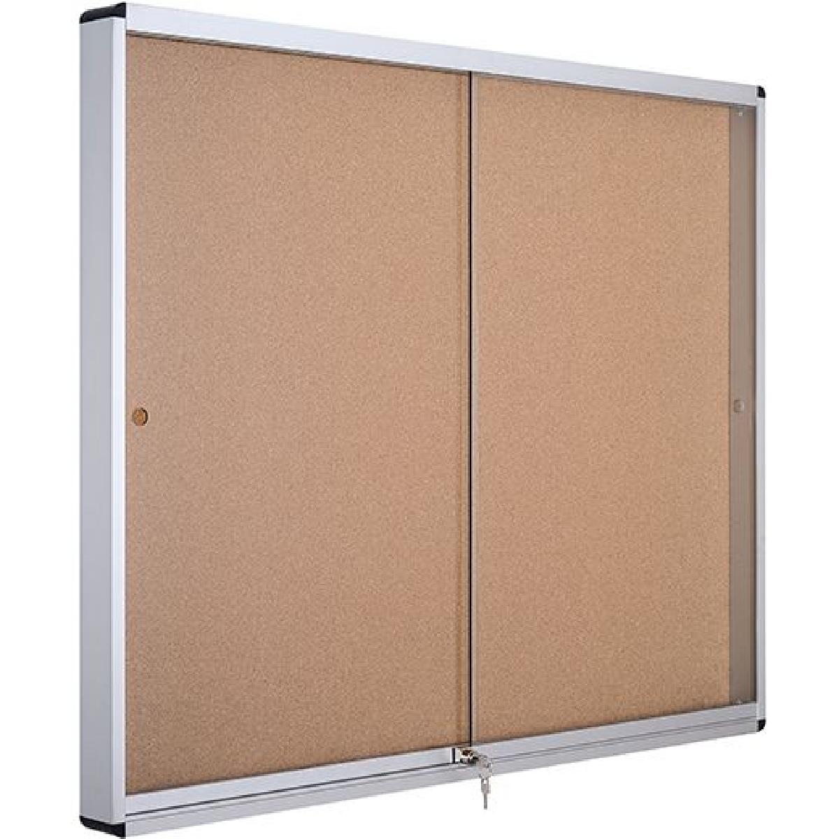 Bi-Office, Pinnwand, Schaukasten Exhibit 92,6x96,7cm für 12x A4 Indoor Korktafel (Pinnwand)