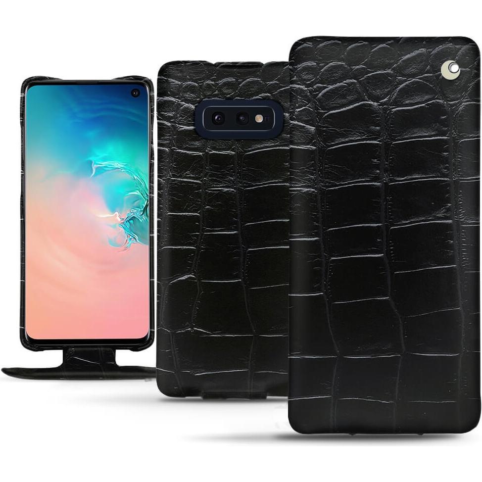 Noreve Lederschutzhülle vertikal (Samsung Galaxy S10e), Smartphone Hülle, Schwarz