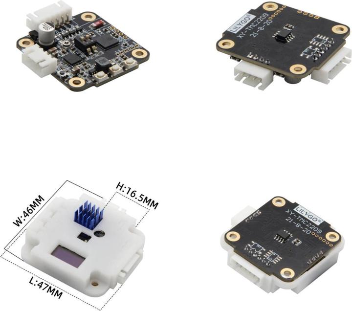 Actual product image Lilygo TTGO T-Motor ESP32 5-12V 2.8A TMC2209 Stepper Motor Driver Kit with OLED Display and Housing