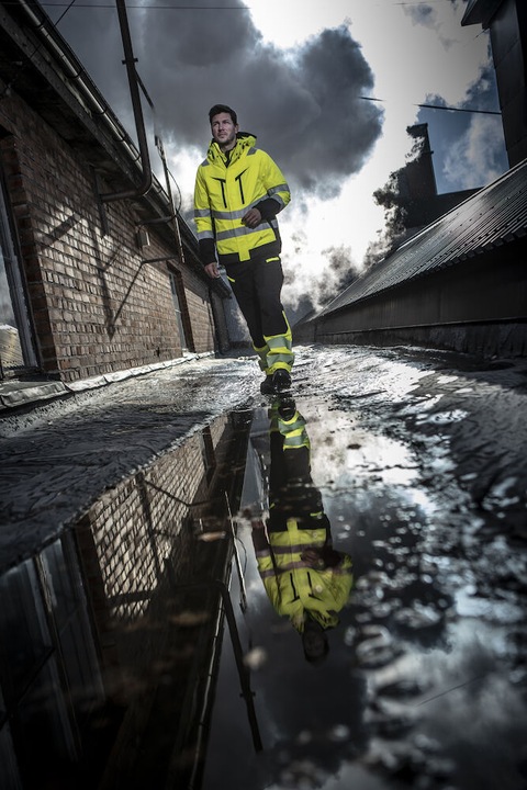 Actual product image Projob Wind and waterproof parka 3-in-1 EN ISO 20471 class 3/2 (L)