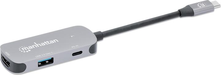 Actual product image Manhattan USB-C auf HDMI 3-in-1 Docking-Konverter mit Power Delivery (USB-C, 3 ports)