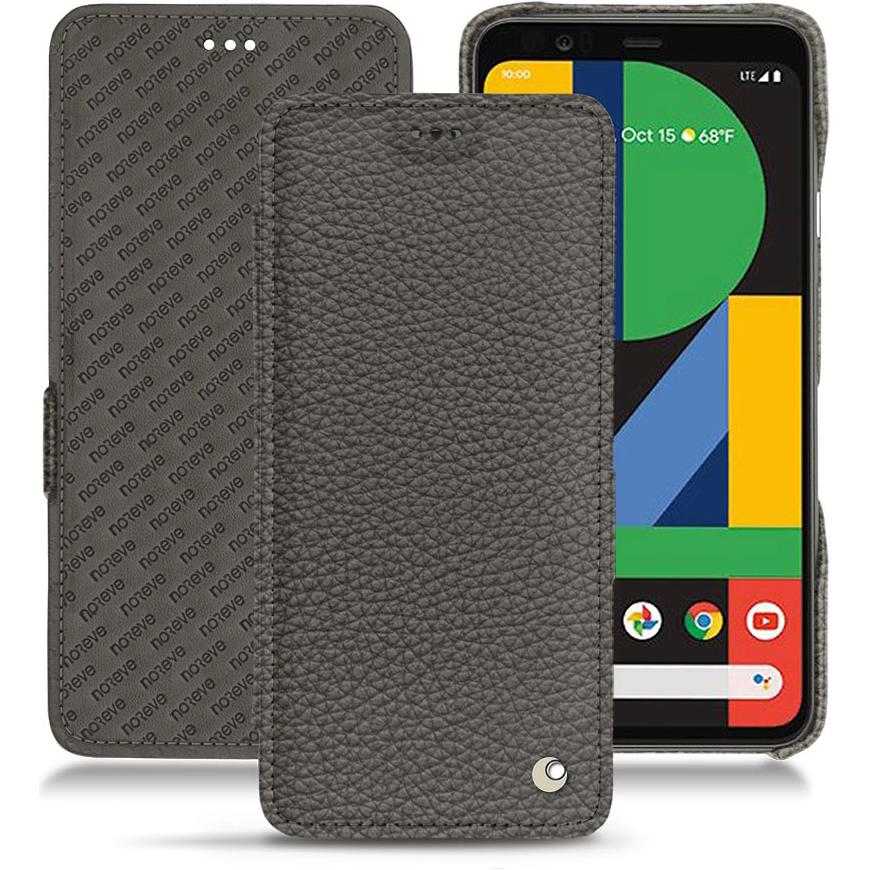 Noreve Lederschutzhülle horizontal (Google Pixel 4), Smartphone Hülle, Grau