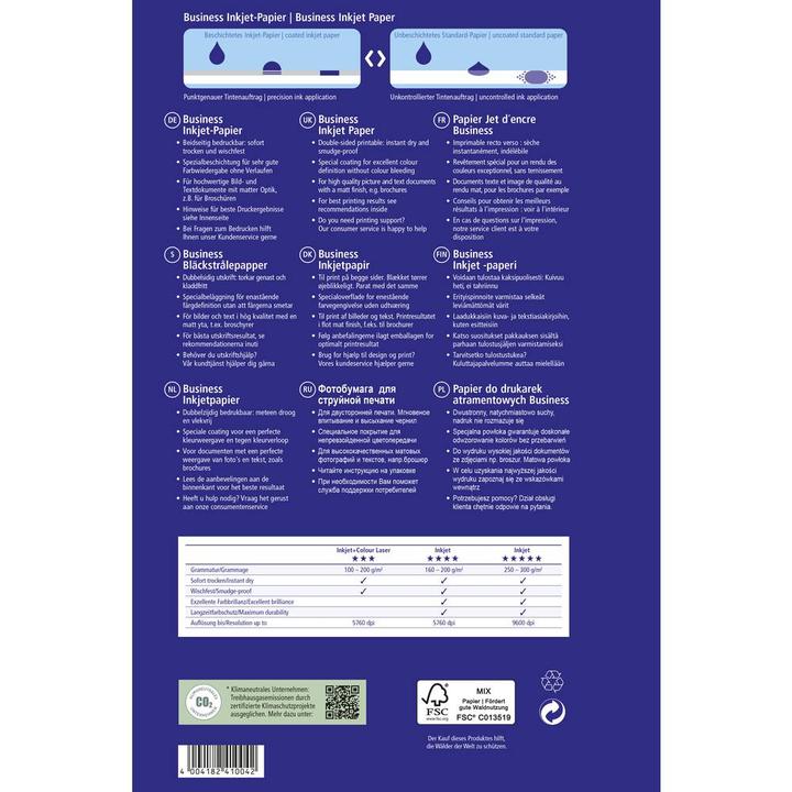 Actual product image Avery Superior inkjet paper (150 g/m², 100 x, A4)