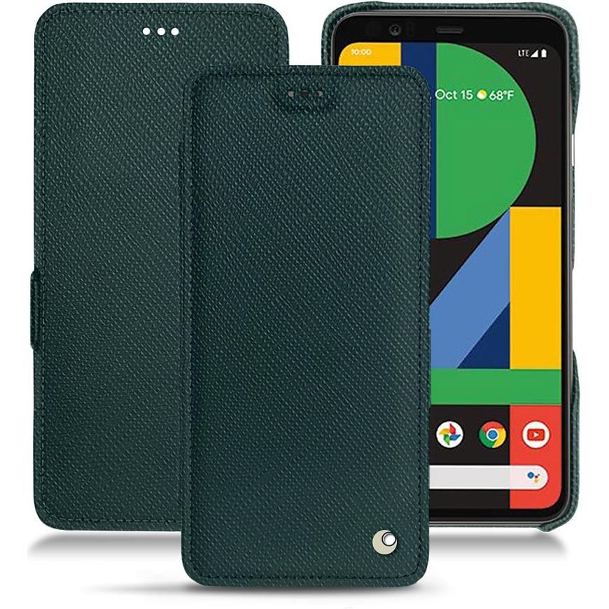 Noreve Lederschutzhülle horizontal (Google Pixel 4), Smartphone Hülle, Grün