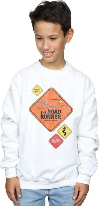 Image du produit Looney Tunes - Sweat ROAD RUNNER ROAD SIGN - Garçon (128)