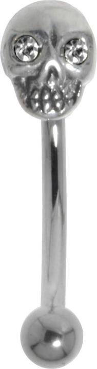 Produktbild Bijouteria Augenbrauenpiercing (Chirurgenstahl 316L, Kristall, Silber 925)