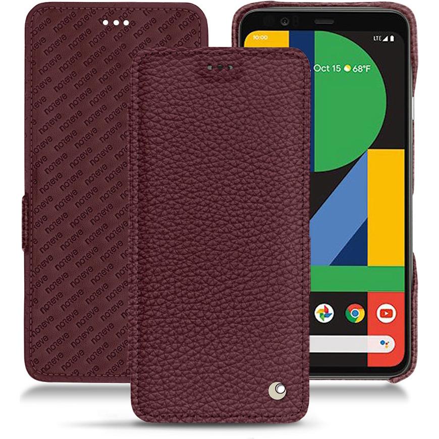 Thumbnail - Noreve Lederschutzhülle horizontal (Google Pixel 4 XL), Smartphone Hülle, Violett