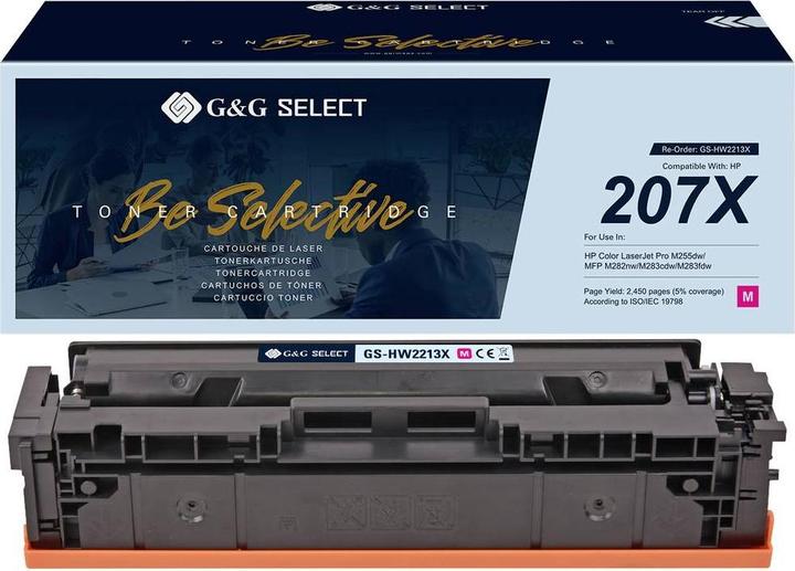 Image du produit G&G Toner de remplacement HP 207X Compatible Magenta W2213X(207X) GS-HW2213X(207X)