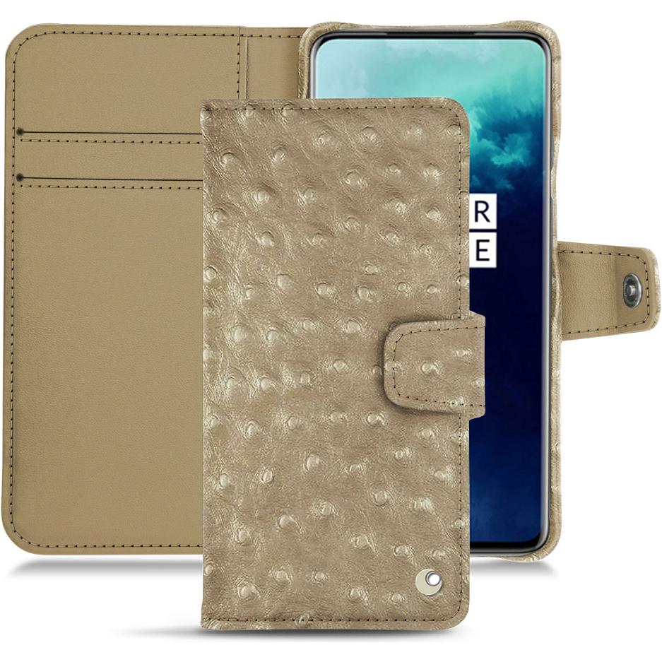 Thumbnail - Noreve Lederschutzhülle Wallet (OnePlus 7T Pro), Smartphone Hülle, Beige