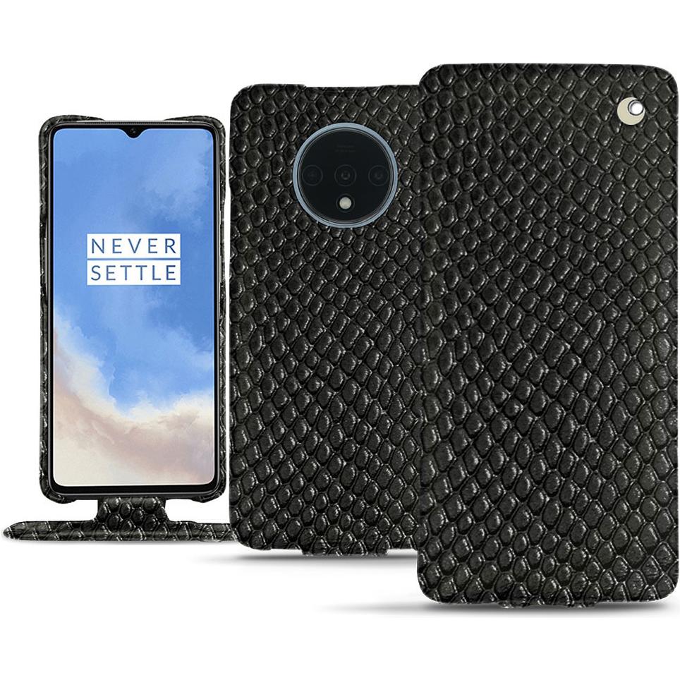 Noreve Lederschutzhülle vertikal (OnePlus 7T), Smartphone Hülle, Schwarz