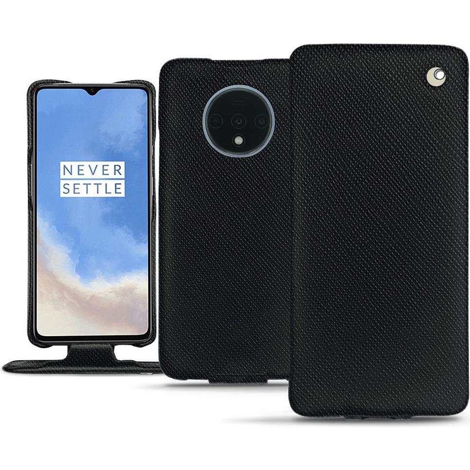 Noreve Lederschutzhülle vertikal (OnePlus 7T), Smartphone Hülle, Schwarz