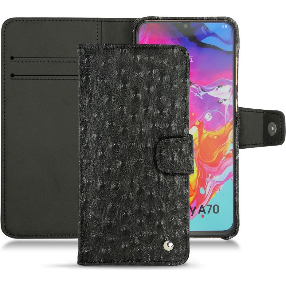 Thumbnail - Noreve Lederschutzhülle Wallet (Samsung Galaxy A70), Smartphone Hülle, Schwarz
