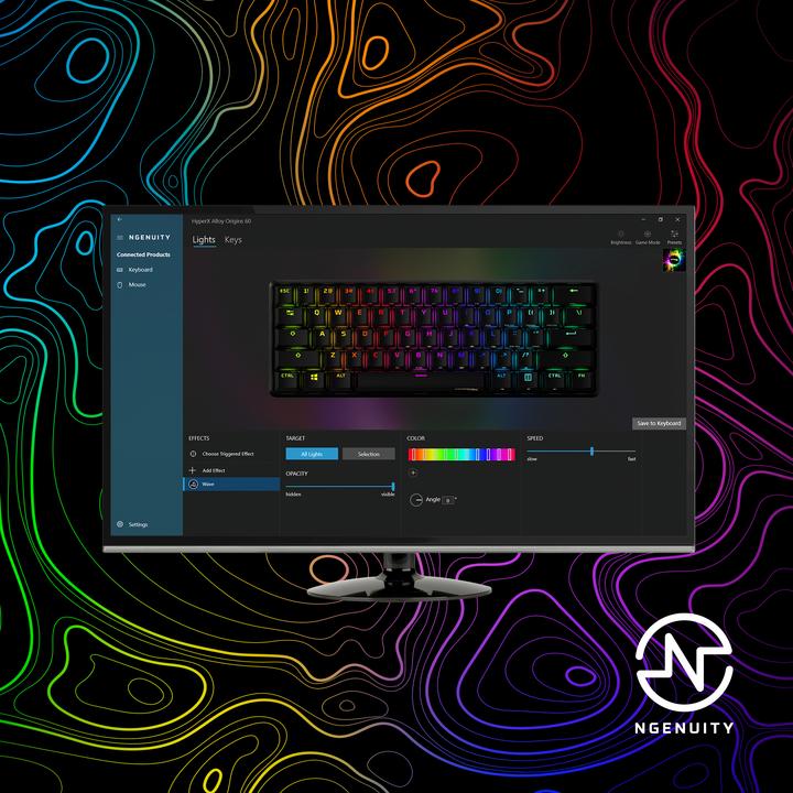 Actual product image HyperX Alloy Origins 60 - Mechanical Gaming Keyboard - HX Red (DE, Cable)
