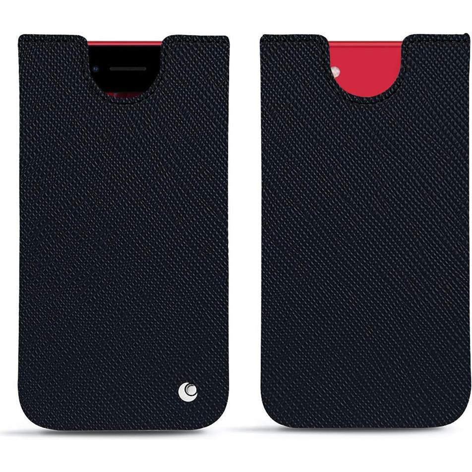Noreve Lederschutzhülle (Apple iPhone SE (2nd Gen), Apple iPhone SE (3rd Gen)), Smartphone Hülle, Schwarz