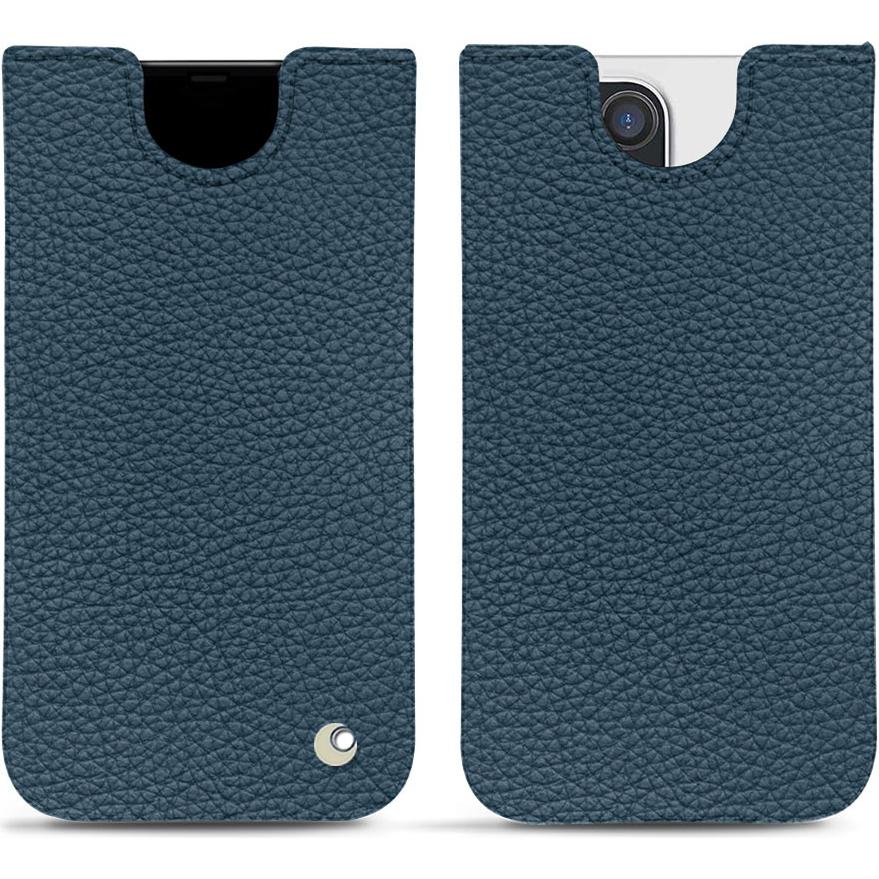 Noreve Lederschutzhülle (Apple iPhone 12 Pro Max), Smartphone Hülle, Blau