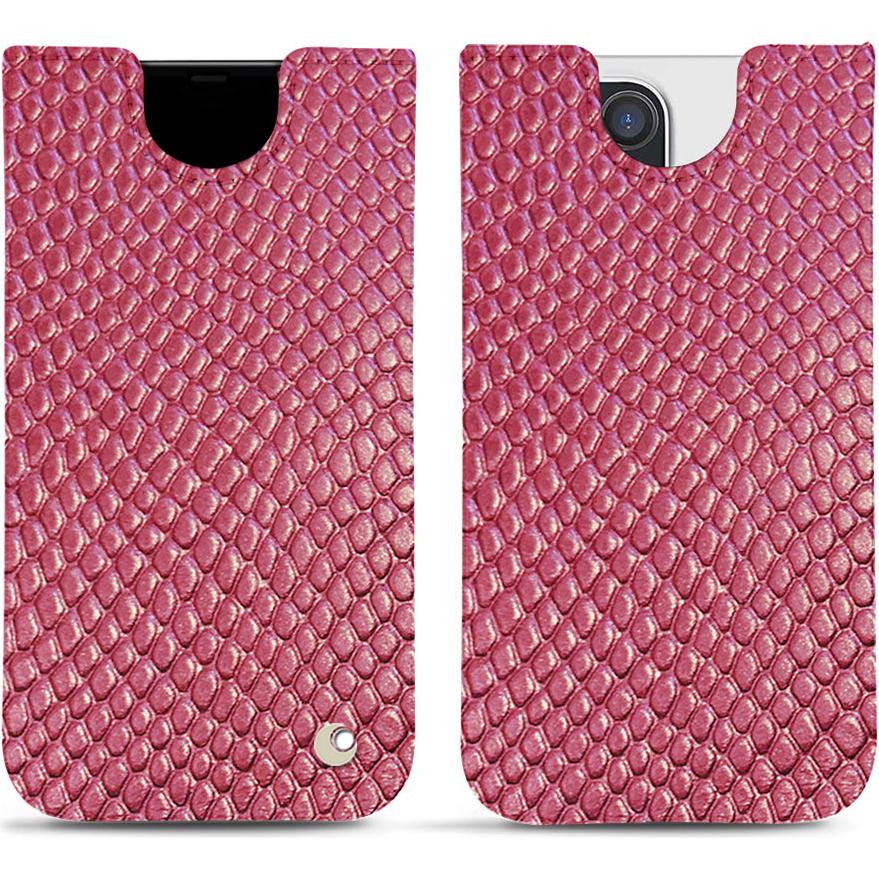 Noreve Lederschutzhülle (Apple iPhone 12 Pro), Smartphone Hülle, Rosa