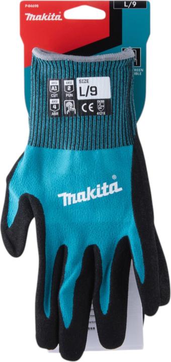 Actual product image Makita Handschuhe Gr. L (9) Nitril (9, L)