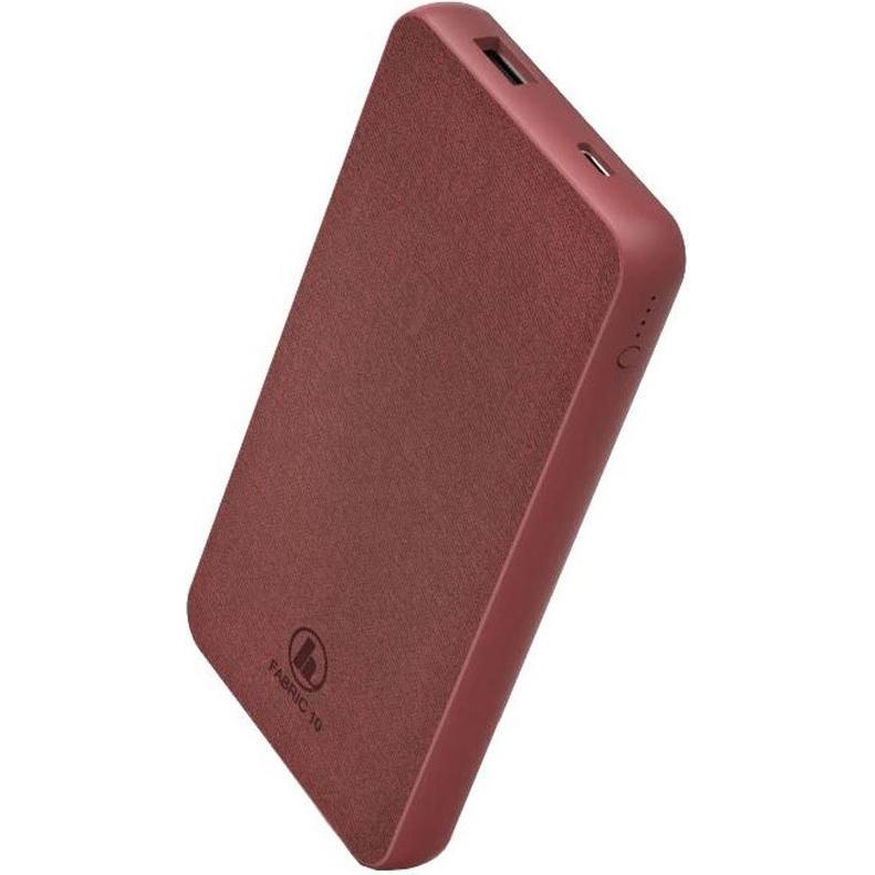 Thumbnail - Hama Fabric 10 (10000 mAh, 37 Wh), Powerbank, Rot