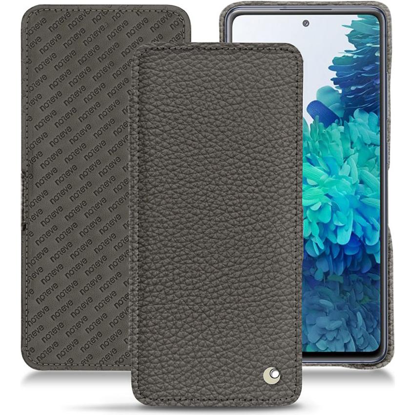 Noreve Lederschutzhülle horizontal (Samsung Galaxy S20 FE), Smartphone Hülle, Grau