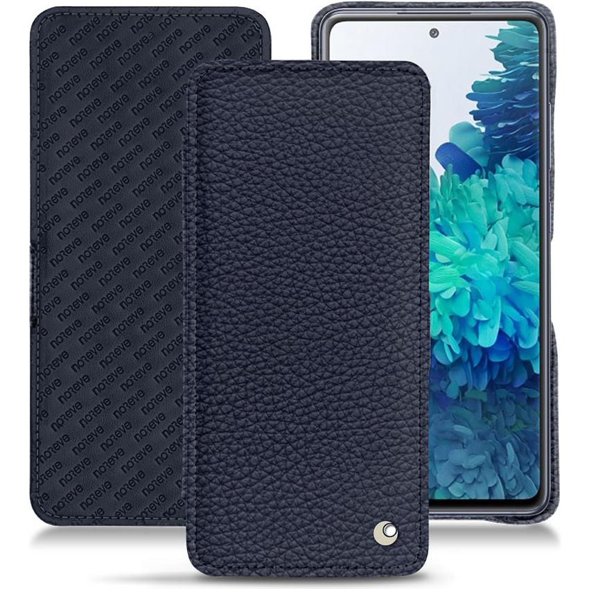 Noreve Lederschutzhülle horizontal (Samsung Galaxy S20 FE), Smartphone Hülle, Violett