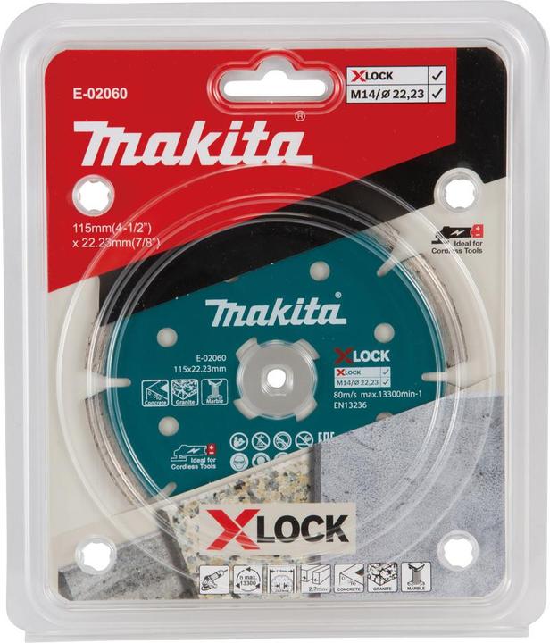 Produktbild Makita Diamantscheibe 115mm X-Lock Beton