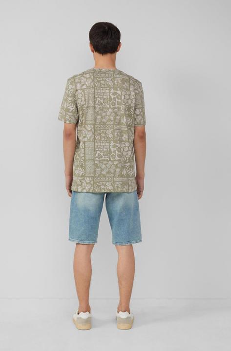 Produktbild S.Oliver T-Shirt Baumwoll-T-Shirt mit All-over-Print (XL)