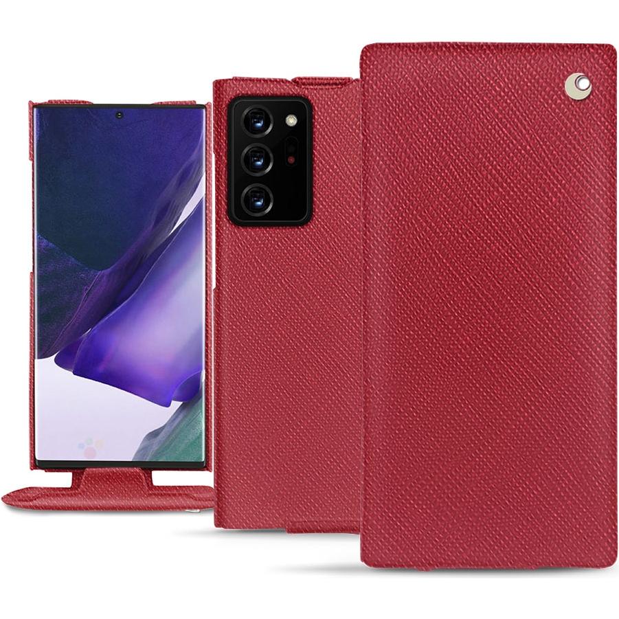 Thumbnail - Noreve Lederschutzhülle vertikal (Samsung Galaxy Note 20 Ultra), Smartphone Hülle, Rot