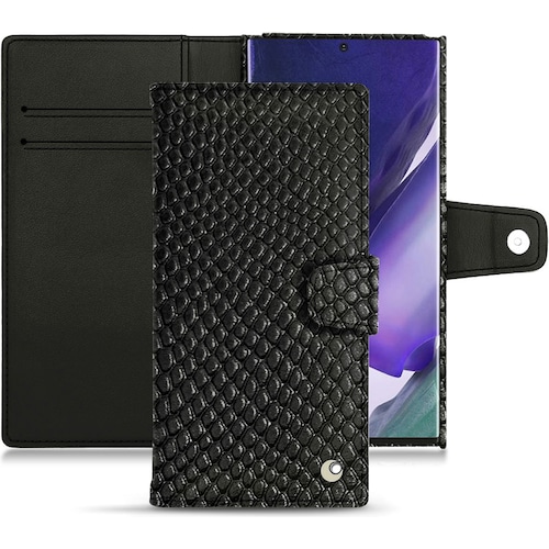 Noreve Lederschutzhülle Wallet (Samsung Galaxy Note 20 Ultra), Smartphone Hülle, Schwarz