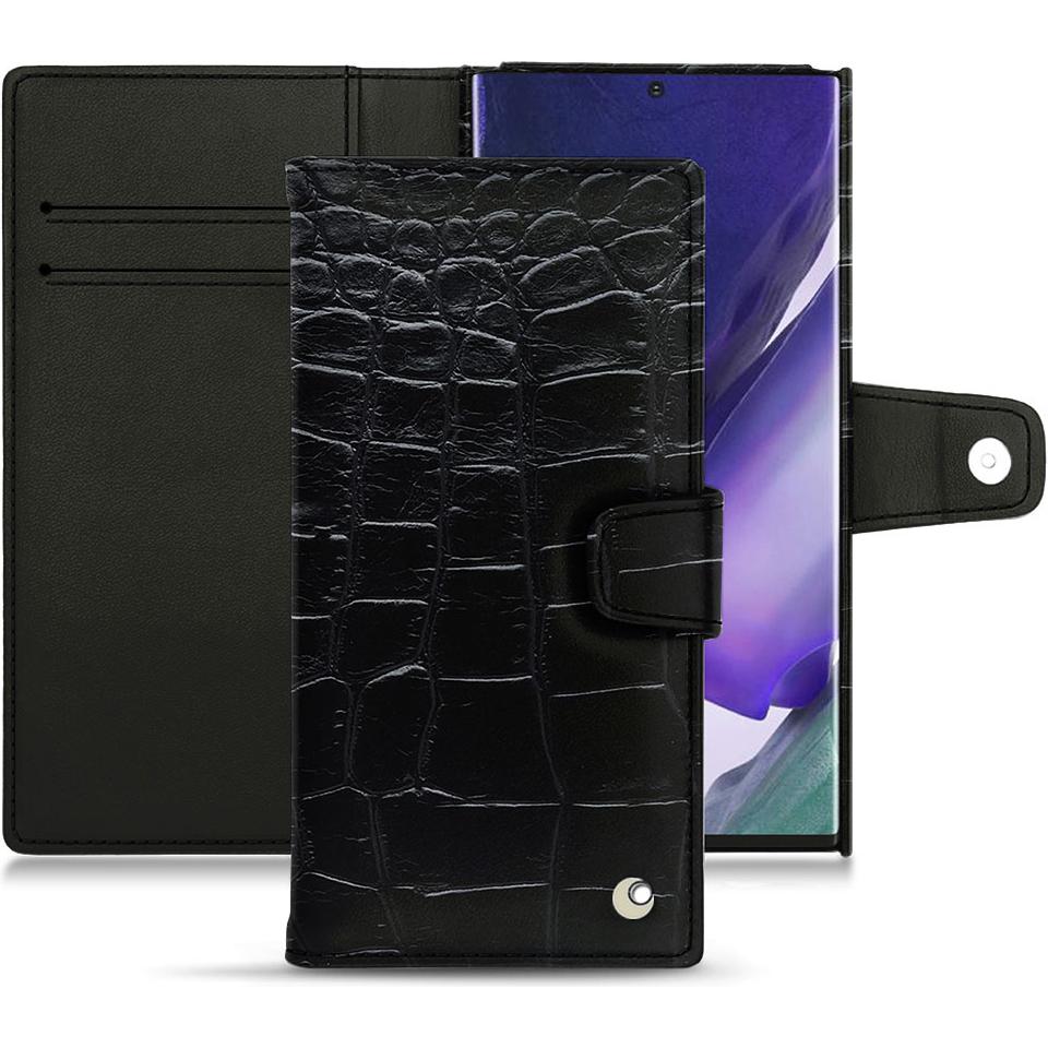 Noreve Lederschutzhülle Wallet (Samsung Galaxy Note 20 Ultra), Smartphone Hülle, Schwarz