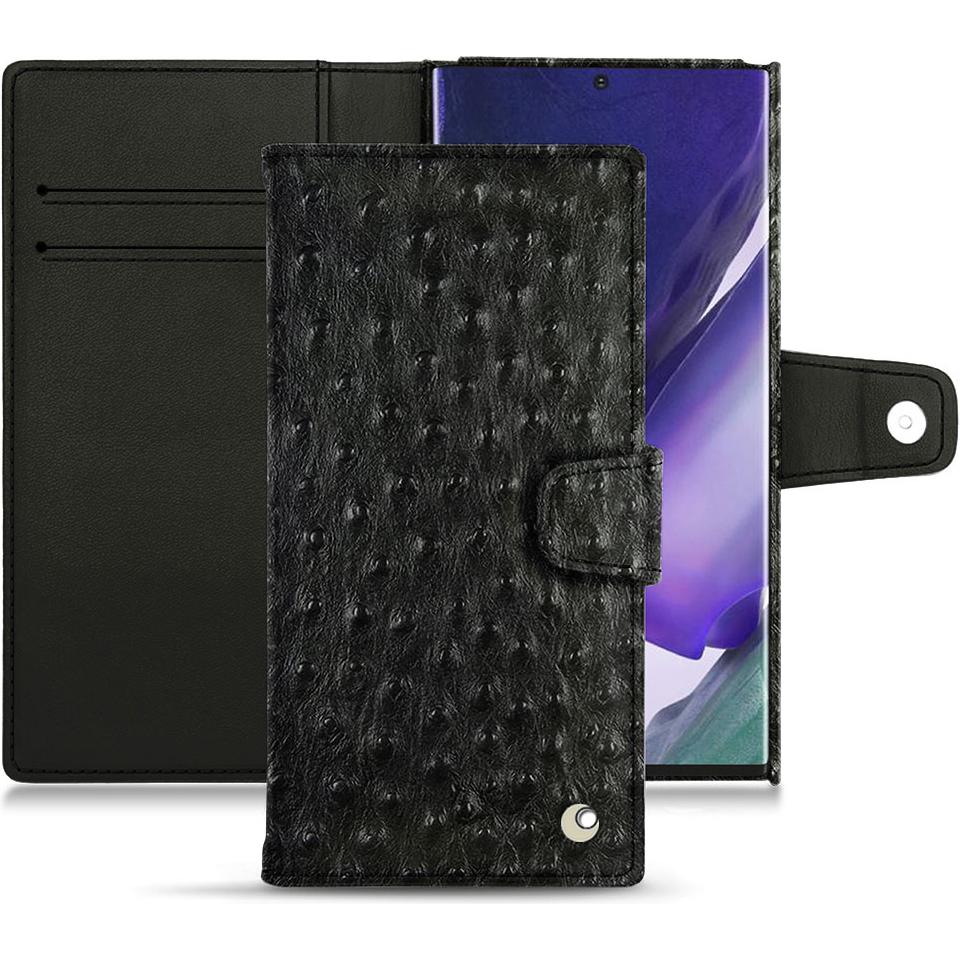 Noreve Lederschutzhülle Wallet (Samsung Galaxy Note 20 Ultra), Smartphone Hülle, Schwarz