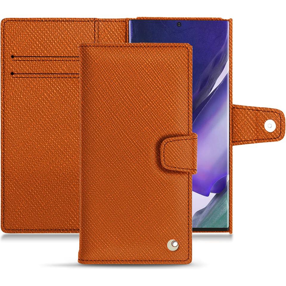 Noreve Lederschutzhülle (Samsung Galaxy Note 20 Ultra), Smartphone Hülle, Orange