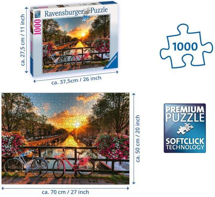 Immagine prodotto Ravensburger Biciclette ad Amsterdam (1000 pezzi)