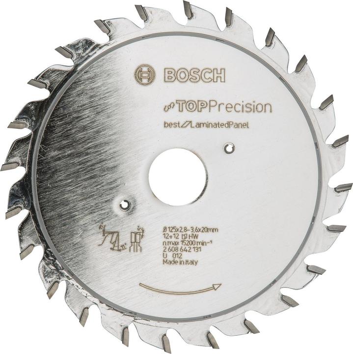 Produktbild Bosch Professional Zubehör Vorritzblatt Top Precision Best for Laminated Panel, 125 x 20 x 2,8 - 3,6 mm