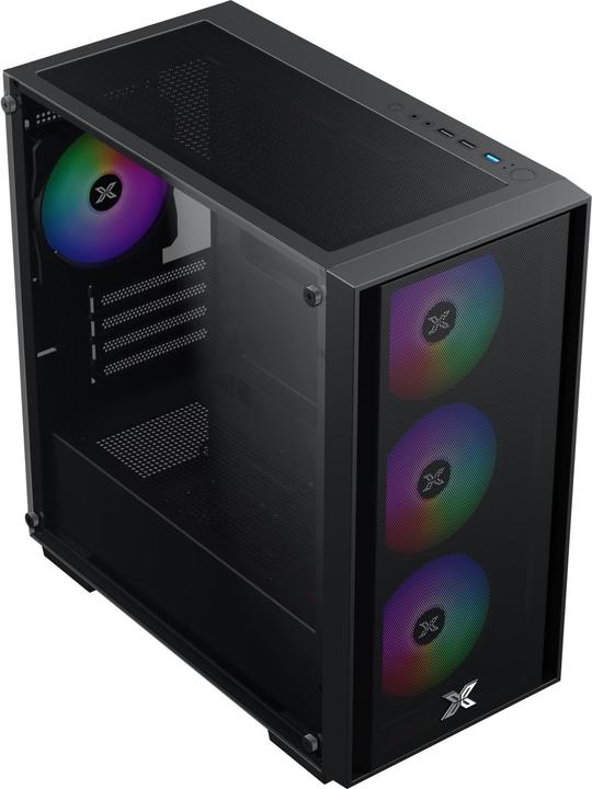 Actual product image Xigmatek Boitier Mini Tour Micro ATX NYX Air II RGB avec panneau vitré (Noir) (mATX, Mini-ITX)
