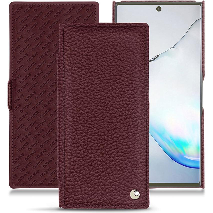 Noreve Lederschutzhülle horizontal (Samsung Galaxy Note 10+), Smartphone Hülle, Violett