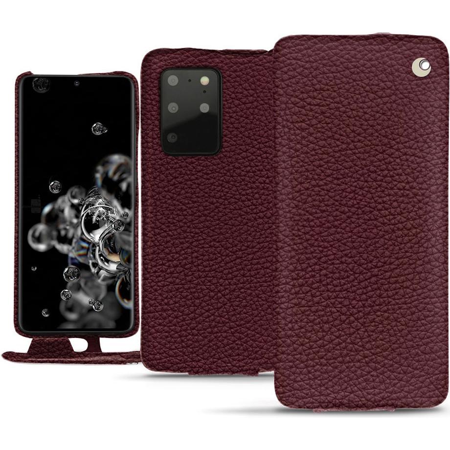 Noreve Lederschutzhülle vertikal (Samsung Galaxy S20+ 5G), Smartphone Hülle, Violett