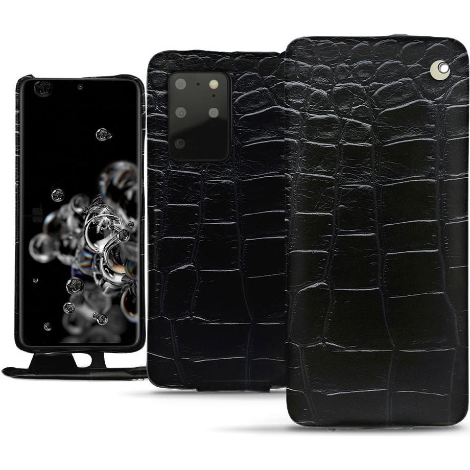 Noreve Lederschutzhülle vertikal (Samsung Galaxy S20+ 5G), Smartphone Hülle, Schwarz