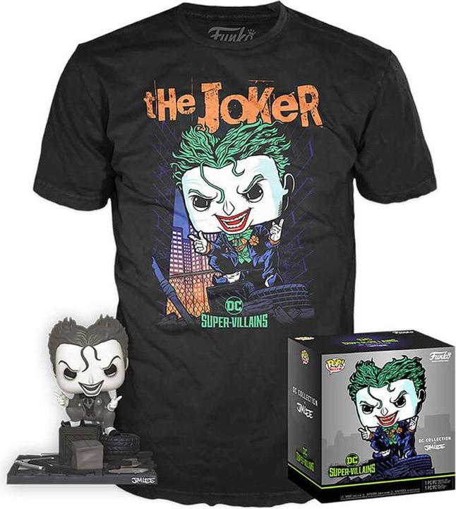 Produktbild Funko Pop! DC : Joker by Jim Lee + T-shirt (M) Excl. PTF