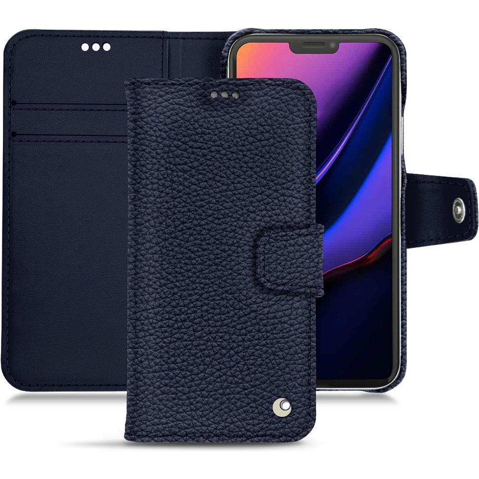 Noreve Lederschutzhülle Wallet (Apple iPhone 11 Pro), Smartphone Hülle, Violett