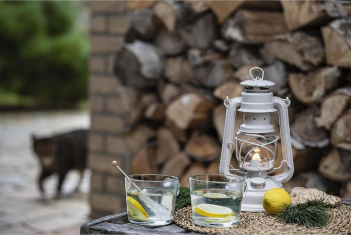 Actual product image Feuerhand Storm Lantern 276 Nordic Grey
