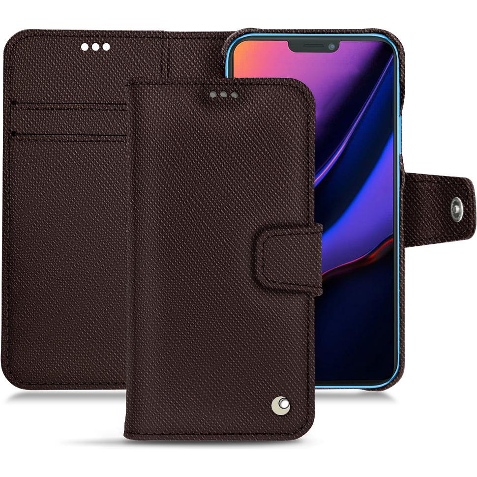 Thumbnail - Noreve Lederschutzhülle Wallet (Apple iPhone 11), Smartphone Hülle, Braun