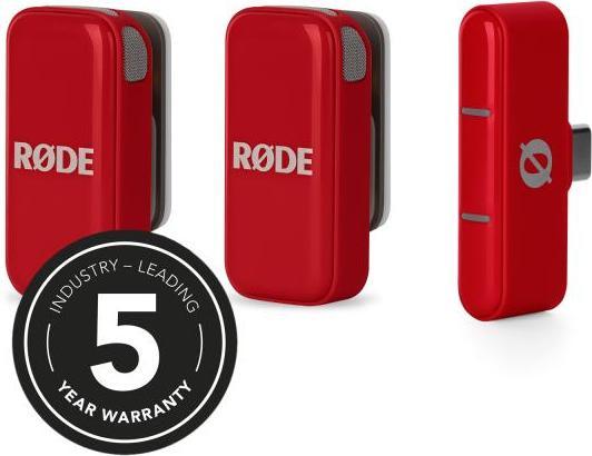 Produktbild RØDE Wireless Micro Drahtloses Mikrofon-System USB-C Rot