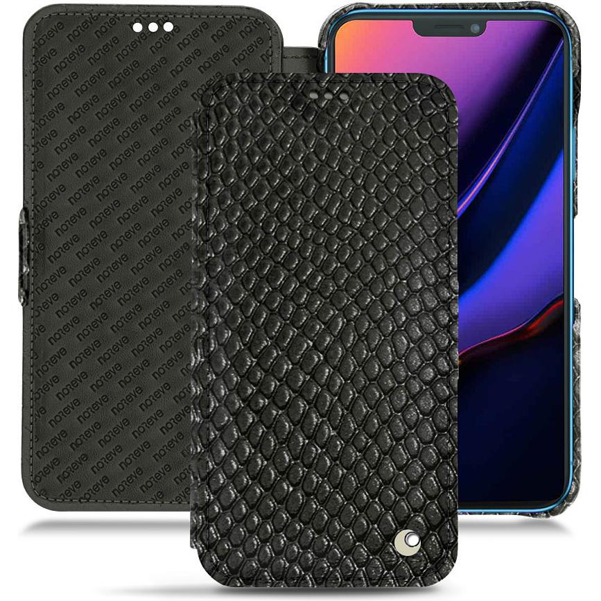 Noreve Lederschutzhülle horizontal (Apple iPhone 11), Smartphone Hülle, Schwarz