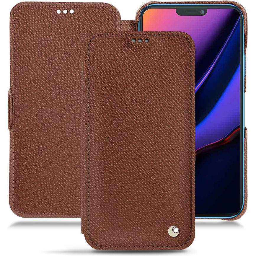 Thumbnail - Noreve Lederschutzhülle horizontal (Apple iPhone 11), Smartphone Hülle, Braun