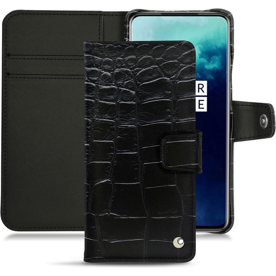 Noreve Lederschutzhülle Wallet (OnePlus 7T Pro), Smartphone Hülle, Schwarz
