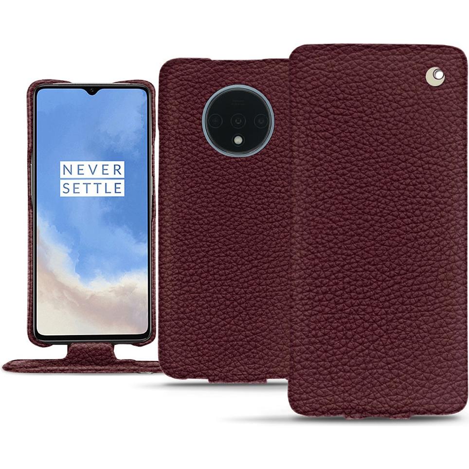 Noreve Lederschutzhülle vertikal (OnePlus 7T), Smartphone Hülle, Violett