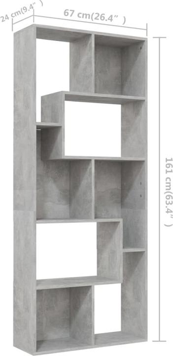 Image du produit vidaXL Bücherregal (67 x 24 x 161 cm)